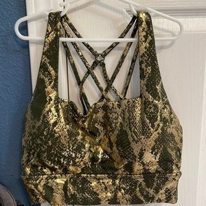 Buffbunny revolution metallic snake skin bra